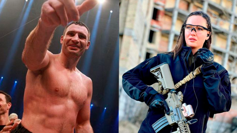 El exboxeador y alcalde de Kiev junto a la ex Miss Universo se unieron al ejercito de Ucrania