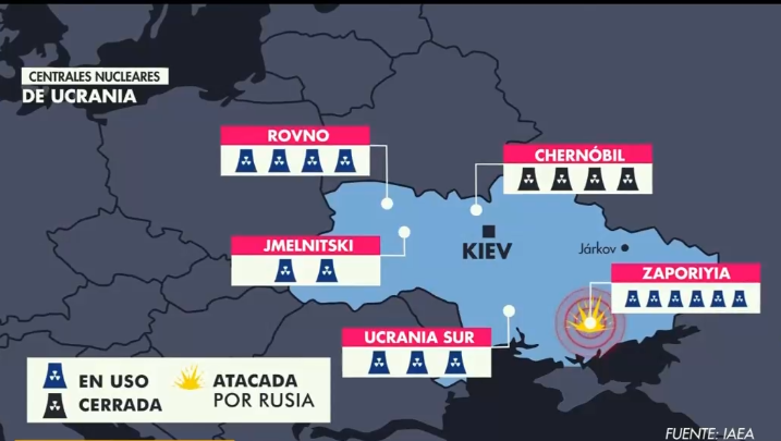 Fuego en planta nuclear: El fantasma de Chernobyl que amenaza a Europa