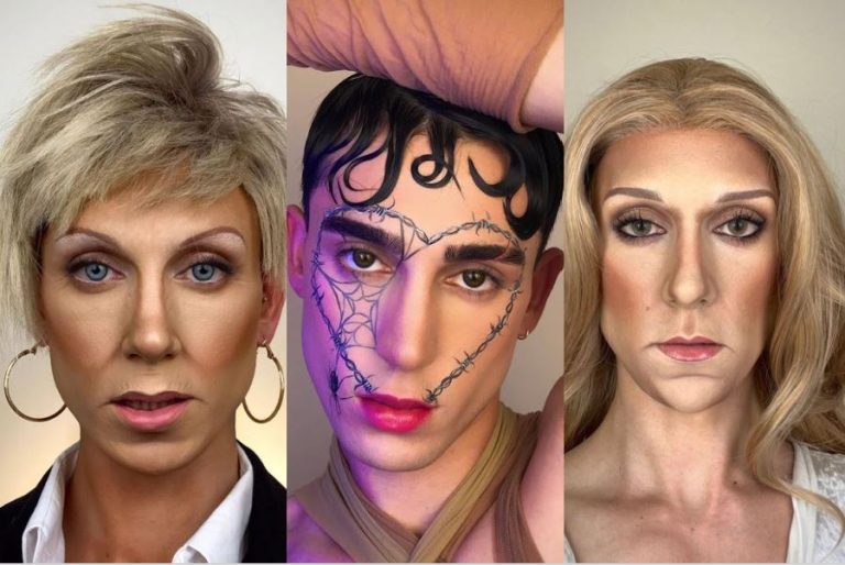 Maquillaje y talento: Contuliano, el tiktoker chileno que es furor transformándose en artistas y famosos