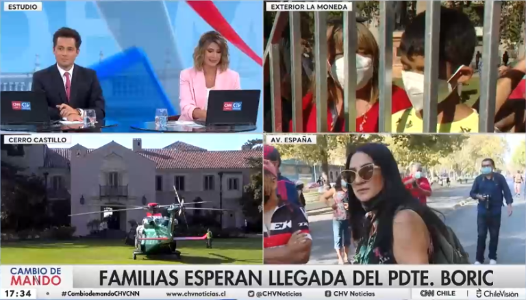 Niño que espera al pdte Boric en La Moneda: 