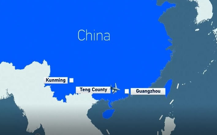 Avión se estrelló en el sur de China: Iba con 133 personas a bordo