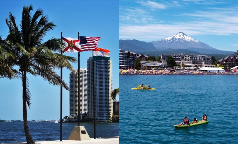 De Miami a los paisajes del sur de Chile: Los destinos más elegidos por los chilenos hasta marzo de 2022
