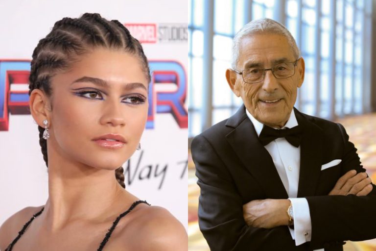 Comparten inédita foto de Sergio Chamy junto a Zendaya en su paso por la alfombra roja de los Oscar 2021