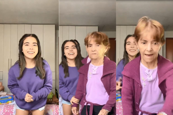 Tiktoker quiso sumar a su abuela a una popular trend pero todo se le fue de las manos
