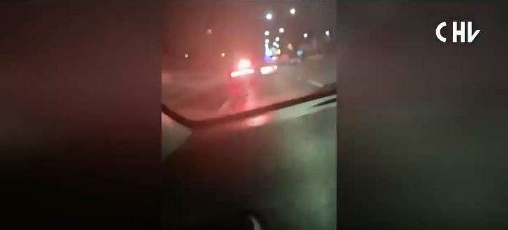 Impactante registro de balacera en Autopista Central: Delincuentes escapaban tras cometer una serie de robos