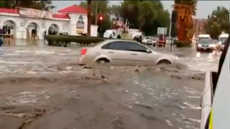 Causó estragos: Lluvia provocó grandes inundaciones en Calama