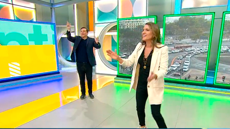 ¡Mostraron sus pasos prohibidos! JC Rodríguez y Monse Álvarez desdordenaron el estudio del matinal