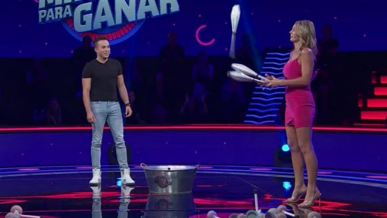 ¡Fabián Miquel sorprendió en Minuto Para Ganar! El circense además enseñó malabarismo a Rocío Marengo