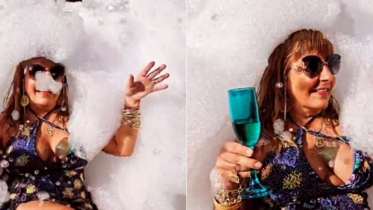 La desenfrenada pool party con que Helhue Sukni despidió el verano