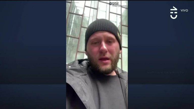 ¡Impresionante registro! Misil explotó sobre un soldado ucraniano