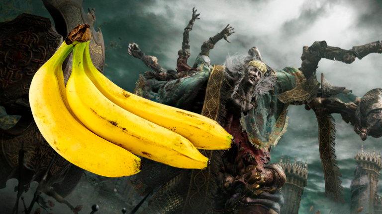¡Otro nivel! Se pasó al primer jefe de Elden Ring con un mando hecho de plátanos