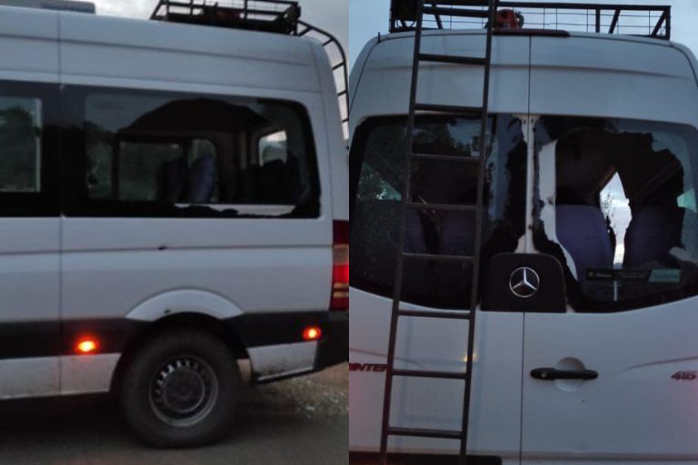 Desconocidos disparan a furgón de empresa forestal en Lumaco: Al menos dos trabajadores heridos