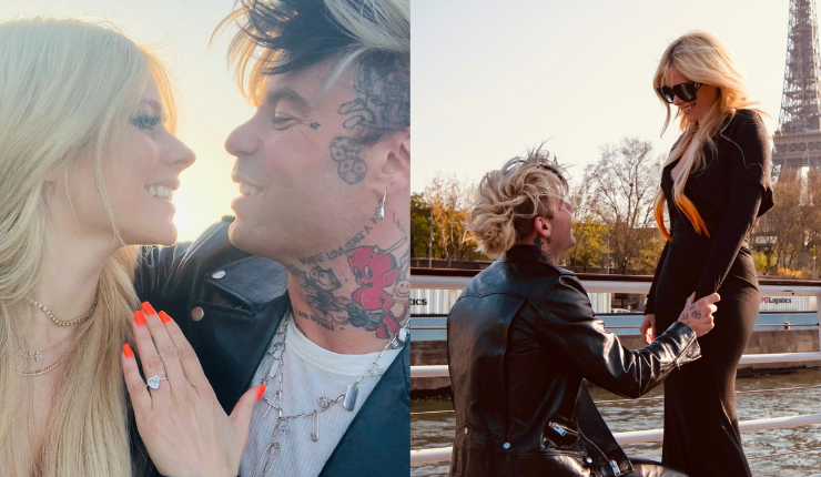¡Se casa! Avril Lavigne reveló fotos de la romántica propuesta de matrimonio en París