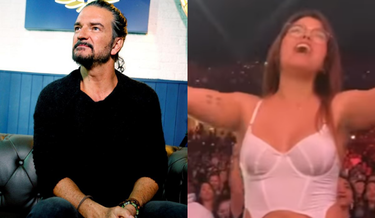 Estaba cantando “Desnuda”: Mujer se quitó la ropa en pleno concierto de Ricardo Arjona