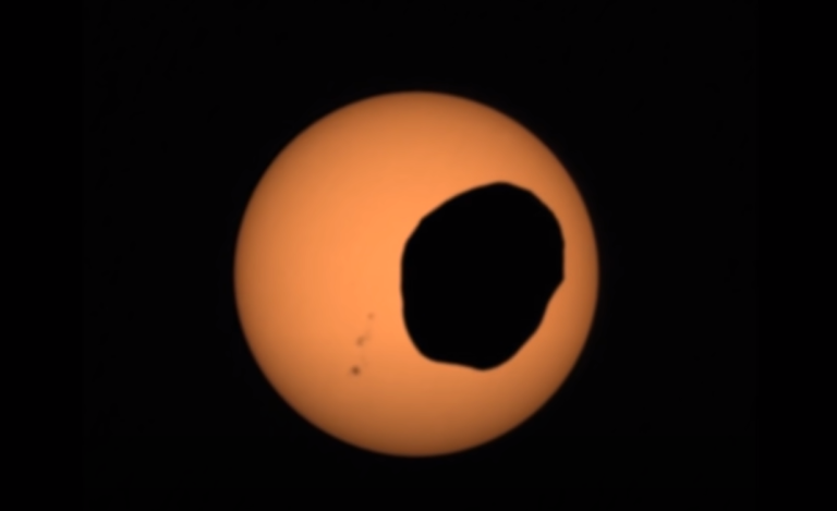 El video del impresionante eclipse solar que registró la NASA en Marte