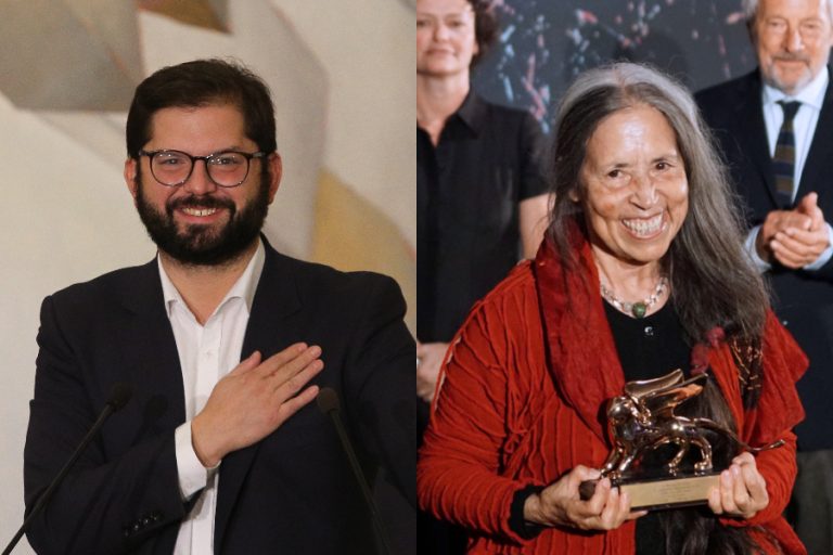 Presidente Boric felicita a Cecilia Vicuña 