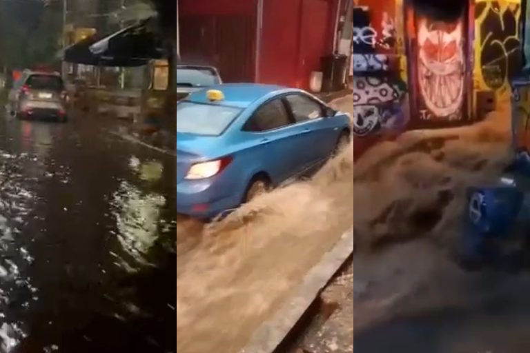 Ante intensas lluvias: Reportan calles anegadas en la Región de Valparaíso