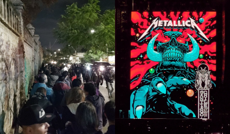 Asistentes al concierto de Metallica denuncian larga espera para entrar: Se perdieron a los teloneros