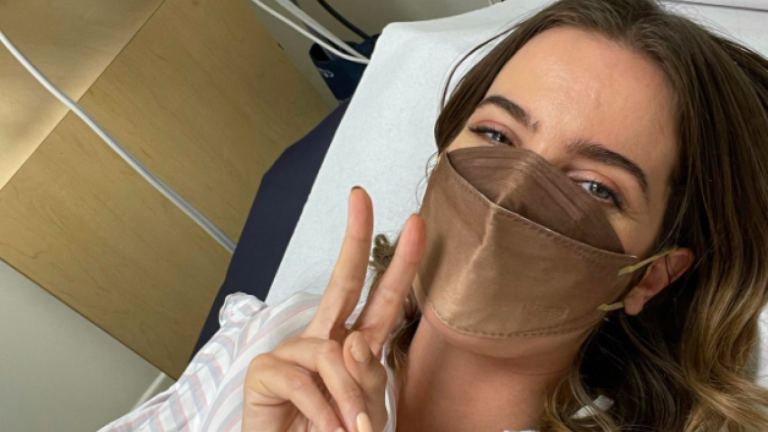 La fotografía de Millaray Viera  que preocupó a sus seguidores por su estado de salud