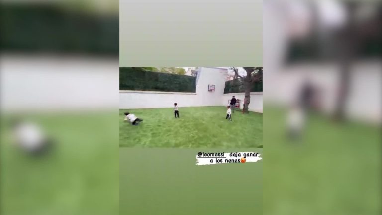 “¡Leo, deja ganar a los nenes!”: Esposa de Messi se enojó con él por no permitir que sus hijos le metieran goles