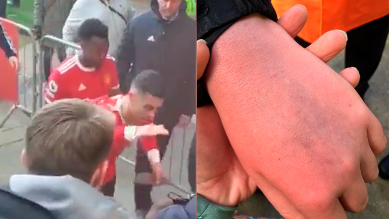 Cristiano Ronaldo se mete en un lío: En un arrebato de ira le rompió el celular a niño autista