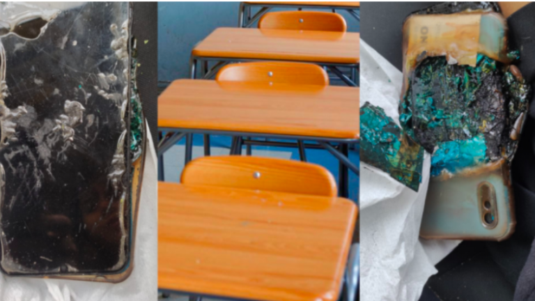 ¡Grave denuncia! Teléfono Xiaomi se incendió en plena clase en Santiago
