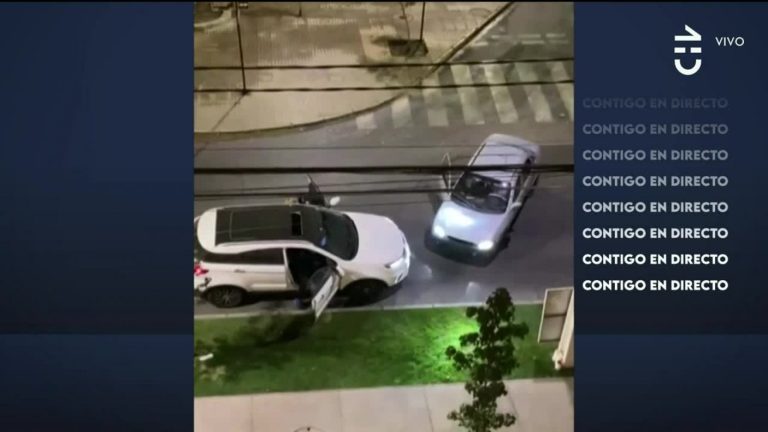 Impactante registro: Mujer sufrió violenta encerrona en Las Condes