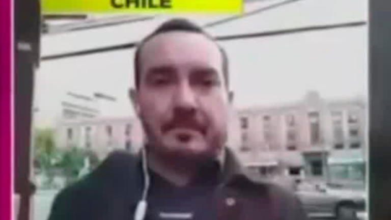 Intentaron robar su teléfono: TV argentina registró lanzazo en vivo a periodista chileno