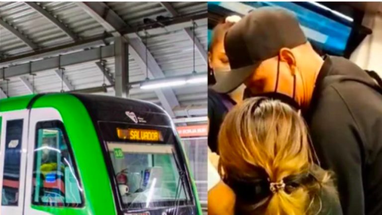 “Dos mujeres, un camino”: Mujer sorprendió a su esposo junto a su amante en el metro y su reacción se volvió viral