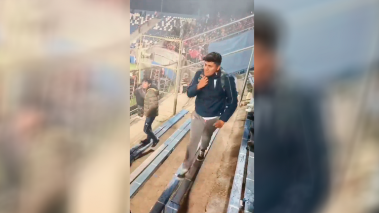 Universidad Católica busca a los delincuentes que lanzaron bengalas y apedrearon a niños de la barra de Flamengo