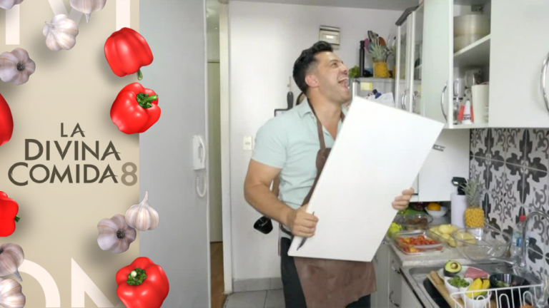 ¡Se cae a pedazos! Simón Oliveros vivió un divertido chascarro en La Divina Comida