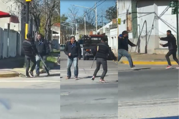 Hombre que pedía dinero con muletas salió corriendo a pie tras pelea con vecino