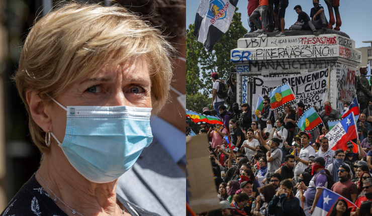 Matthei respondió a funcionarios municipales que denuncian haber sido obligados a infiltrarse en marchas del 18-O