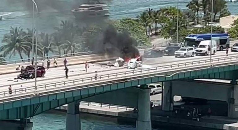 Incendio de avioneta en Miami Beach dejó una víctima mortal: 