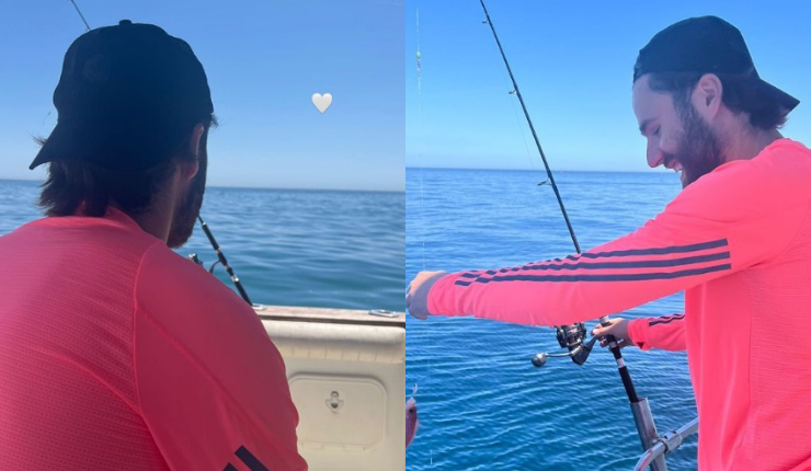 Se fueron de pesca: Las relajadas vacaciones de Ben Brereton con su pareja