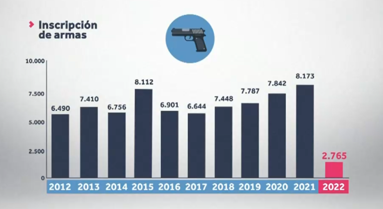 Tendencia al alza: La evolución de las armas inscritas en Chile en los últimos 10 años