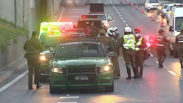 Asaltante murió tras ser atropellado por mujer víctima de encerrona en Autopista Central