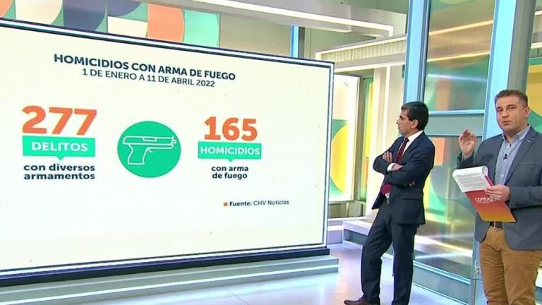Chile registra 165 homicidios con armas de fuego en lo que va de año