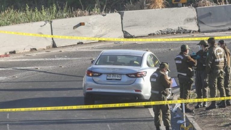Vuelco en atropello en Autopista Centra: Compañeros lo habrían atropellado