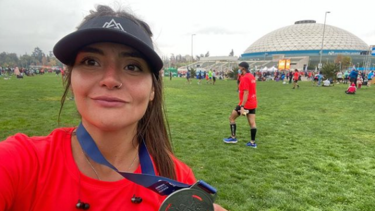 ¡Superó su meta! Daniela Muñoz logró correr 21 kilómetros en la maraton