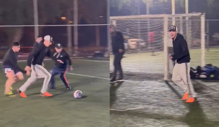 ¿Aló, Berizzo? El tremendo golazo con el que Pailita se lució jugando futbolito