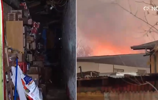 Incendio consumió tres casas en Cerrillos: Se investiga responsabilidad de un tercero