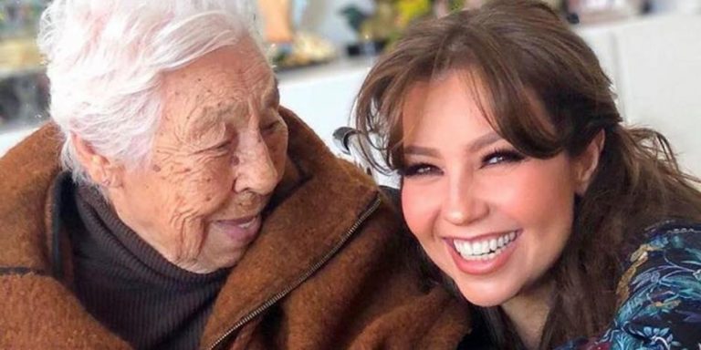 “Ya estás libre alma preciosa”: El emotivo mensaje de Thalía por la muerte de su abuela de 104 años