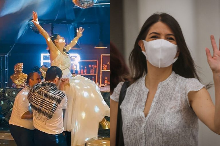 Con danza árabe y varios políticos invitados: Así fue el matrimonio de Katherine Martorell con Claudio Pontillo