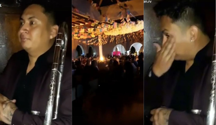 Músico fue a tocar a una boda y la sorpresa que se llevó lo dejó llorando