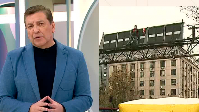 Hombre que se colgó en la Alameda: “Hace un año que no puedo dormir como la gente, aguantando el dolor, ya no puedo más