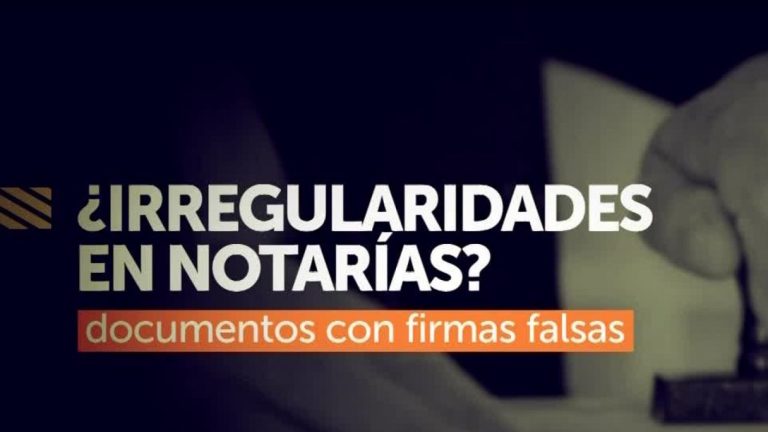 Notarías bajo la lupa: Irregularidades y firmas falsas ponen en duda su funcionamiento