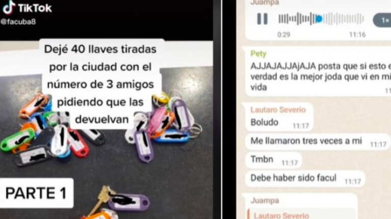 ¡La broma de las llaves! La humorada de unos amigos que se hizo viral en TikTok