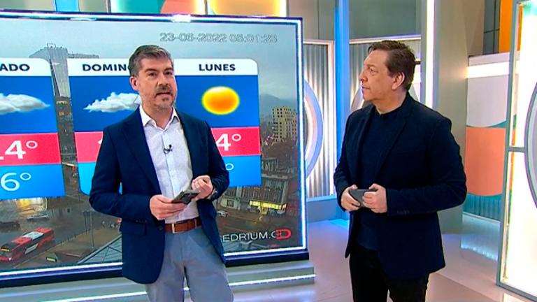 ¿El profeta del tiempo? Eduardo Sáez entregó los detalles meteorológicos en Contigo en la Mañana