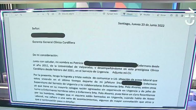 “Quiero informar el acoso laboral de parte de Pola Álvarez”: Esta es la carta que escribió la enfermera detenida días antes del homicidio frustrado